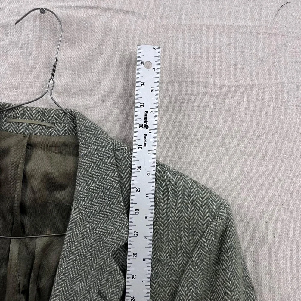 VTG 80s Magee Blazer Mens 42 Reg Green Donegal Mist Tweed Wool Cashmere Mohair